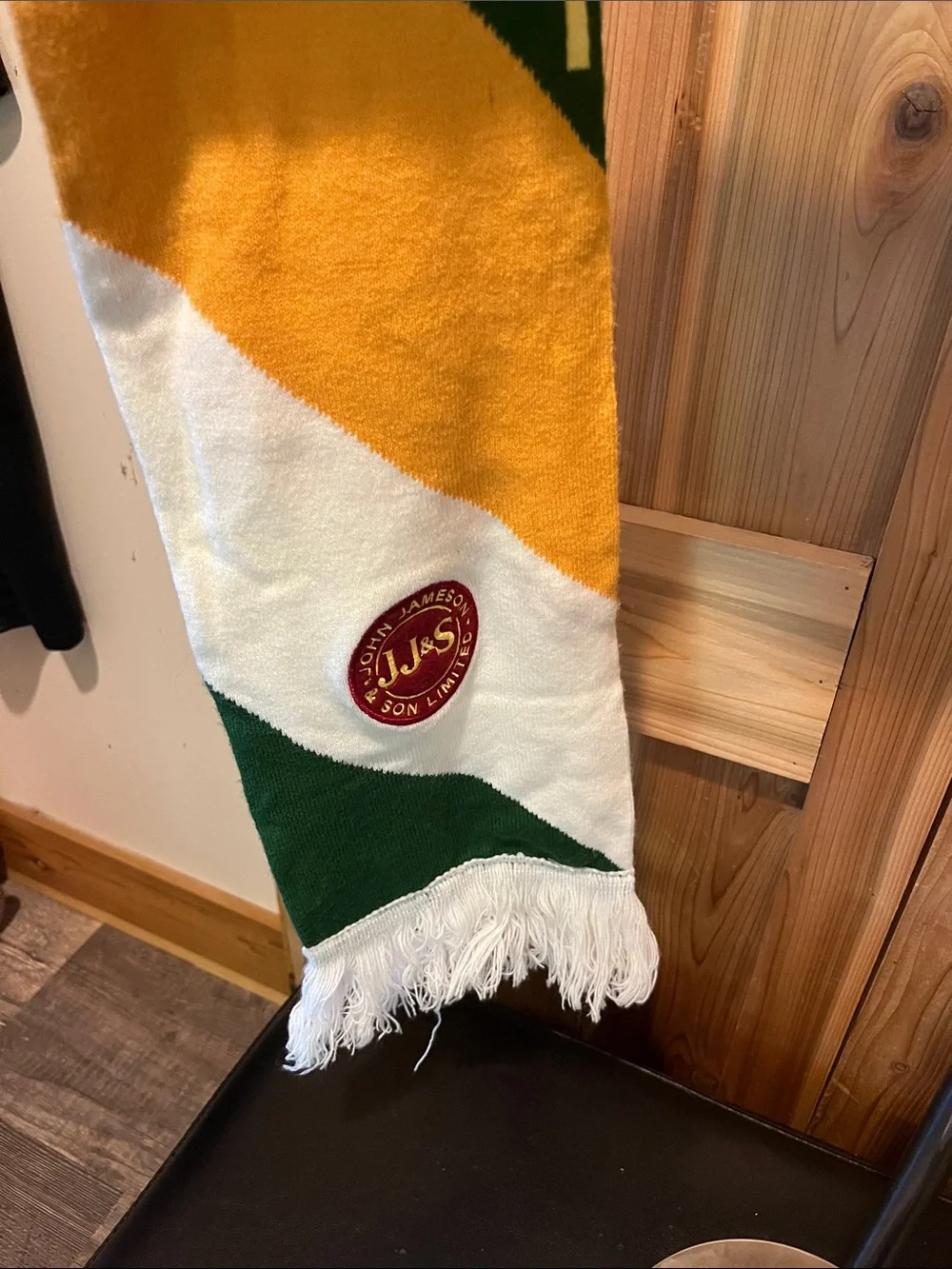 Jameson Irish Whiskey Green & Gold Branded Scarf